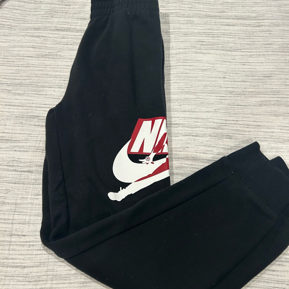 Nike Jordan Kids Black and Red Joggers - Picture 3 of 4